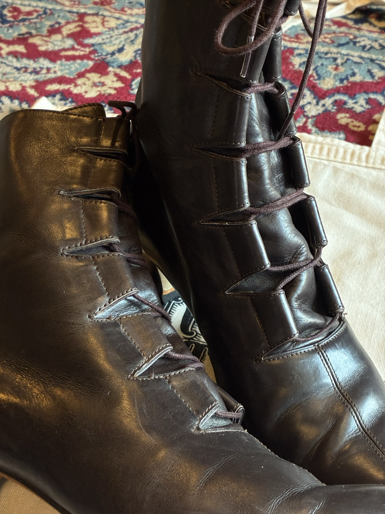 70's Dark Brown Leather Boots