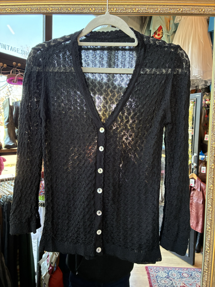 Black Lace Cardigan