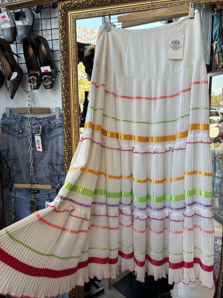 90's Color&Fun Maxi Skirt