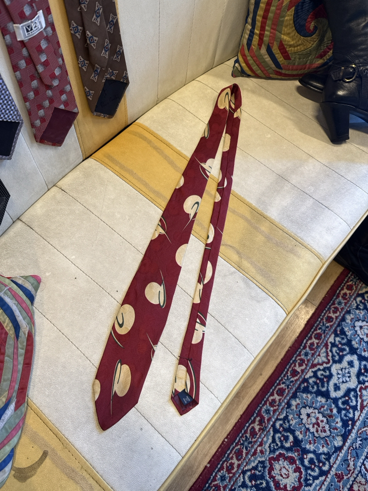Polo Ralph Lauren Made in USA Burgundy Silk Tie