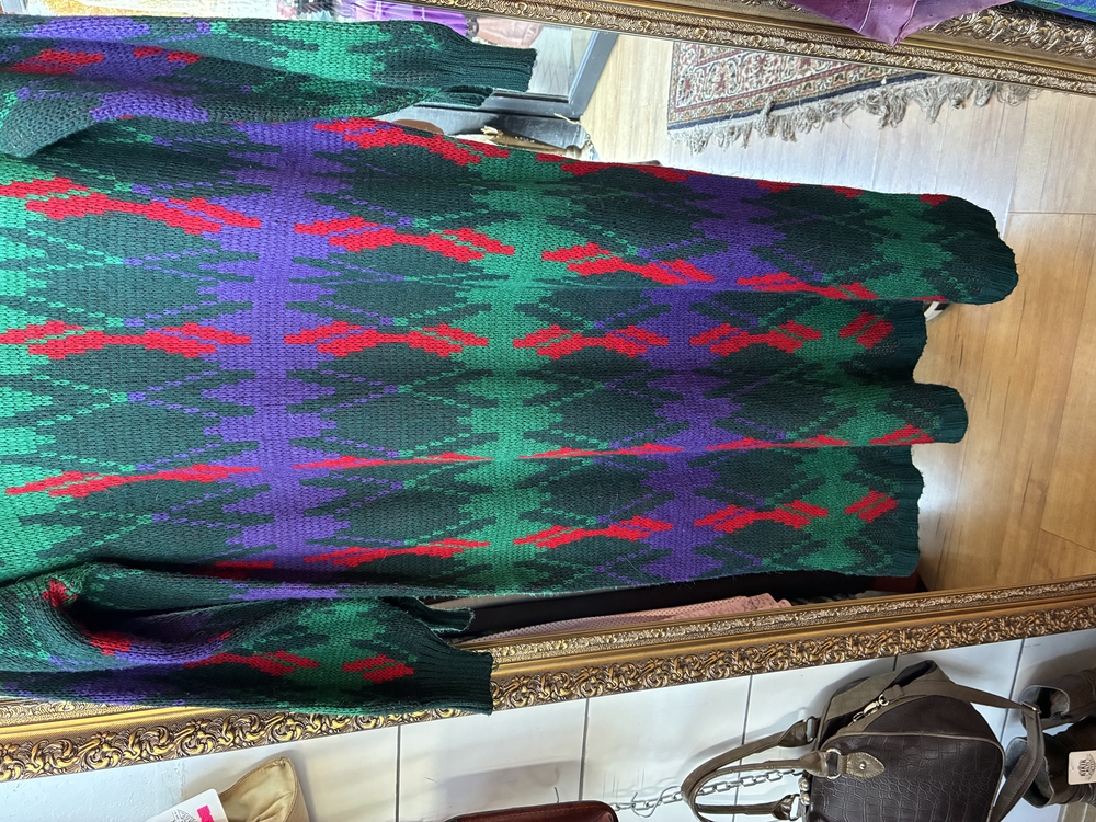 80’s Geometric Knit Maxi Dress