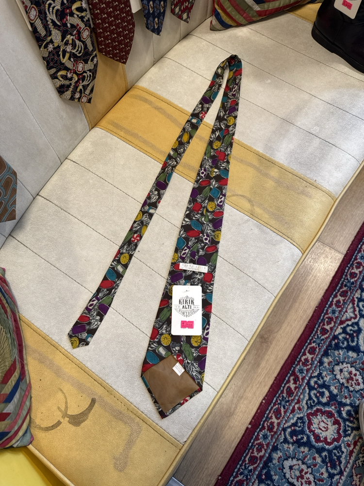 Perry Ellis Candy Pattern Silk Tie