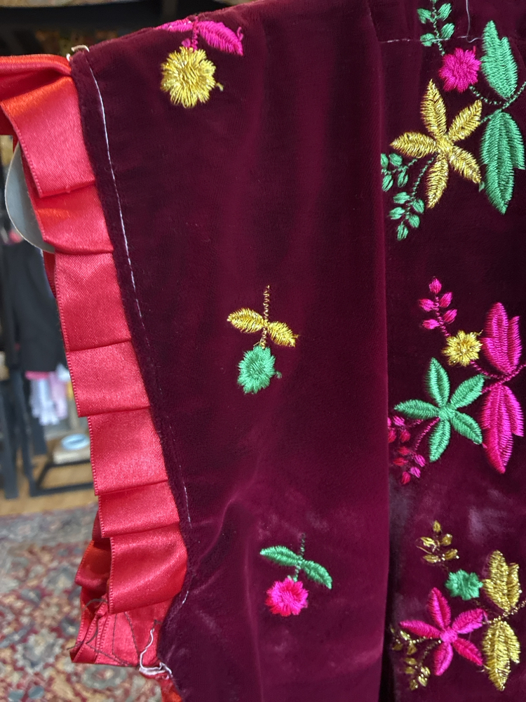 Anatolian Velvet Folk Vest Top