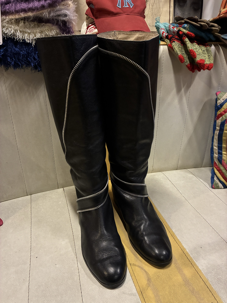 Michael Kors Black Leather Boots