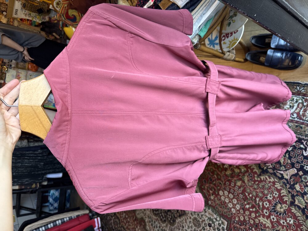 Dusty Rose Short Overalls