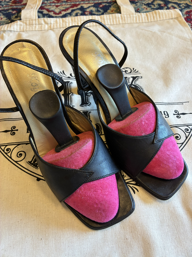 80's Black Mules