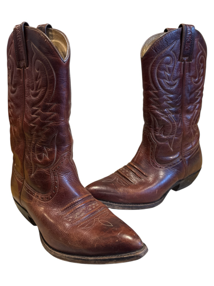 80s Sancho Leather Western Cowboy Boots
