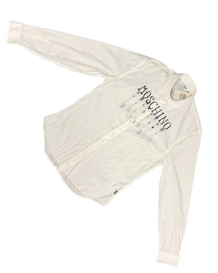Moschino Jeans Key Graphic White Shirt