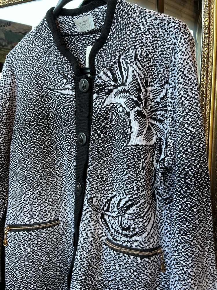 80’s Iceberg UK Graphic Knit Cardigan