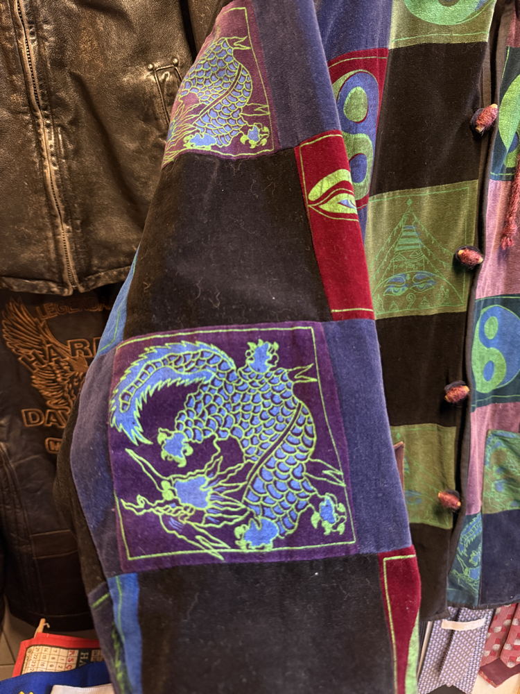 90's Yin&Yang Velvet Coat