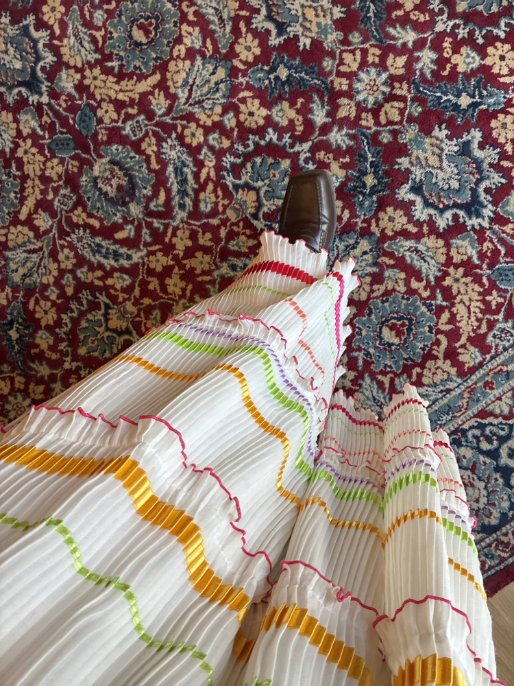 90's Color&Fun Maxi Skirt