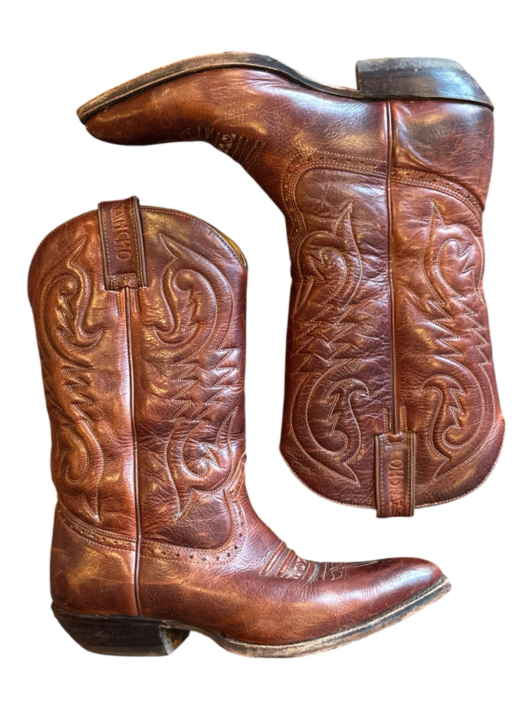 80s Sancho Leather Western Cowboy Boots