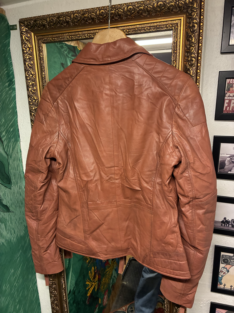 Dusty Rose Leather Jacket
