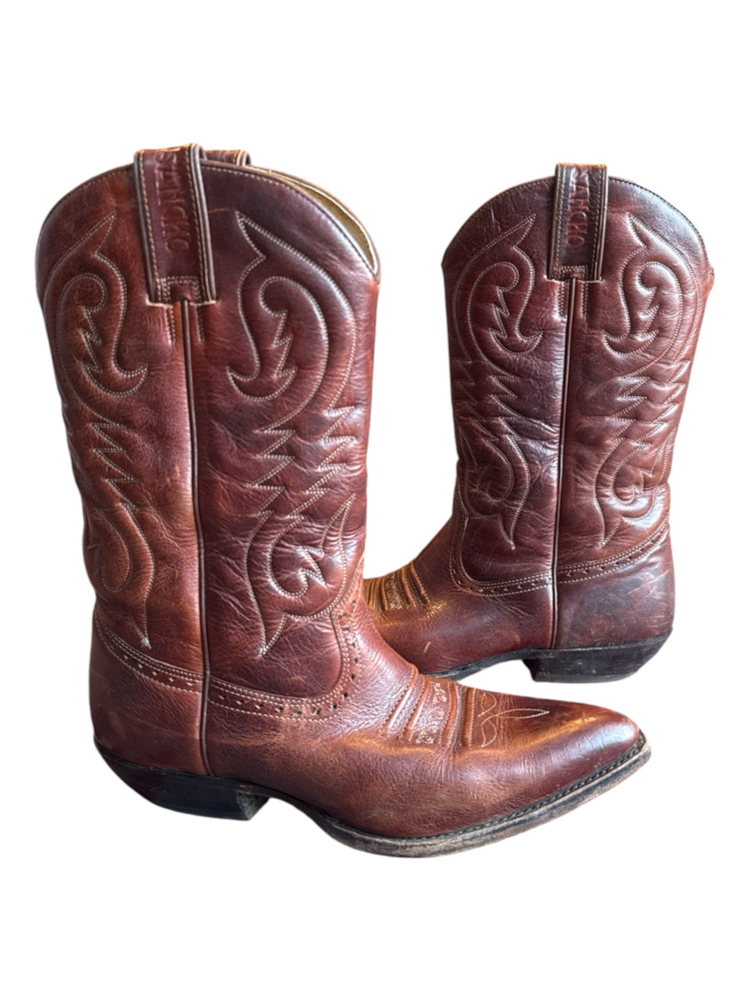 80s Sancho Leather Western Cowboy Boots
