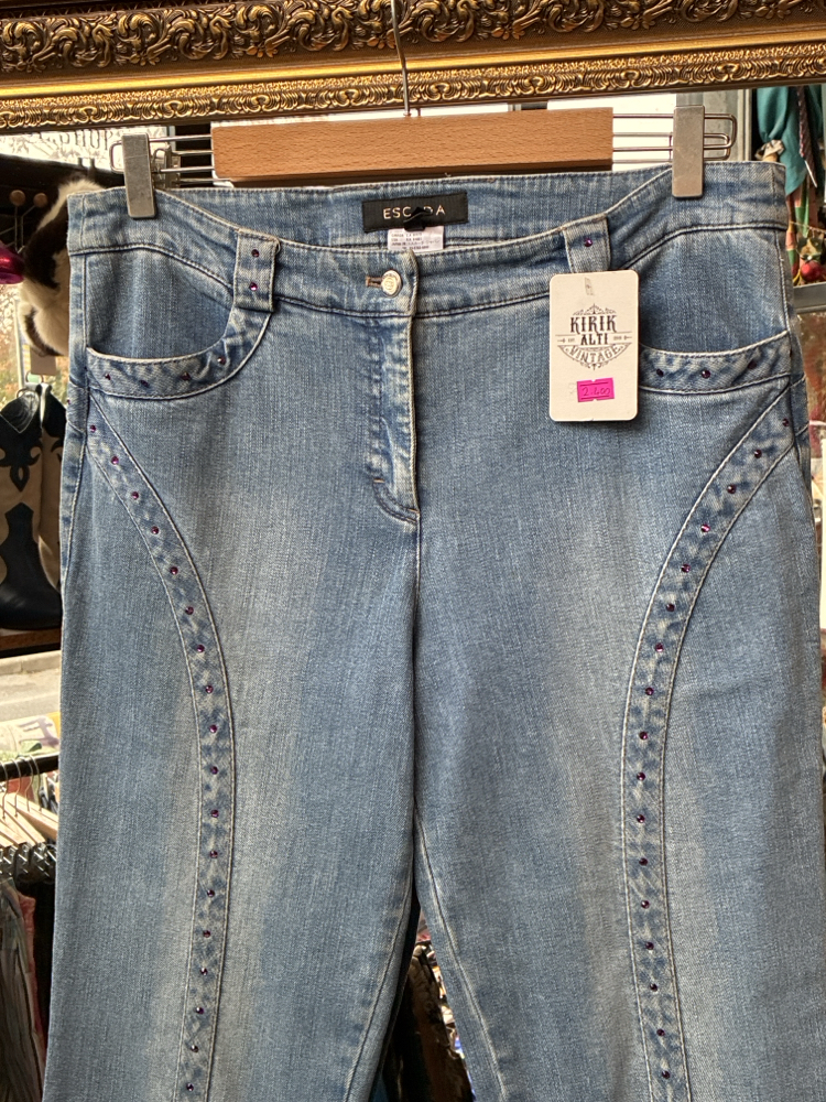 00's Escada Denim Trousers 