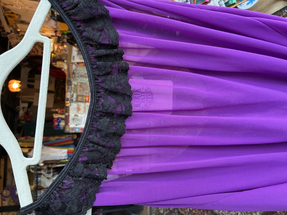 Y2K Purple Lace Babydoll — Midnight Allure
