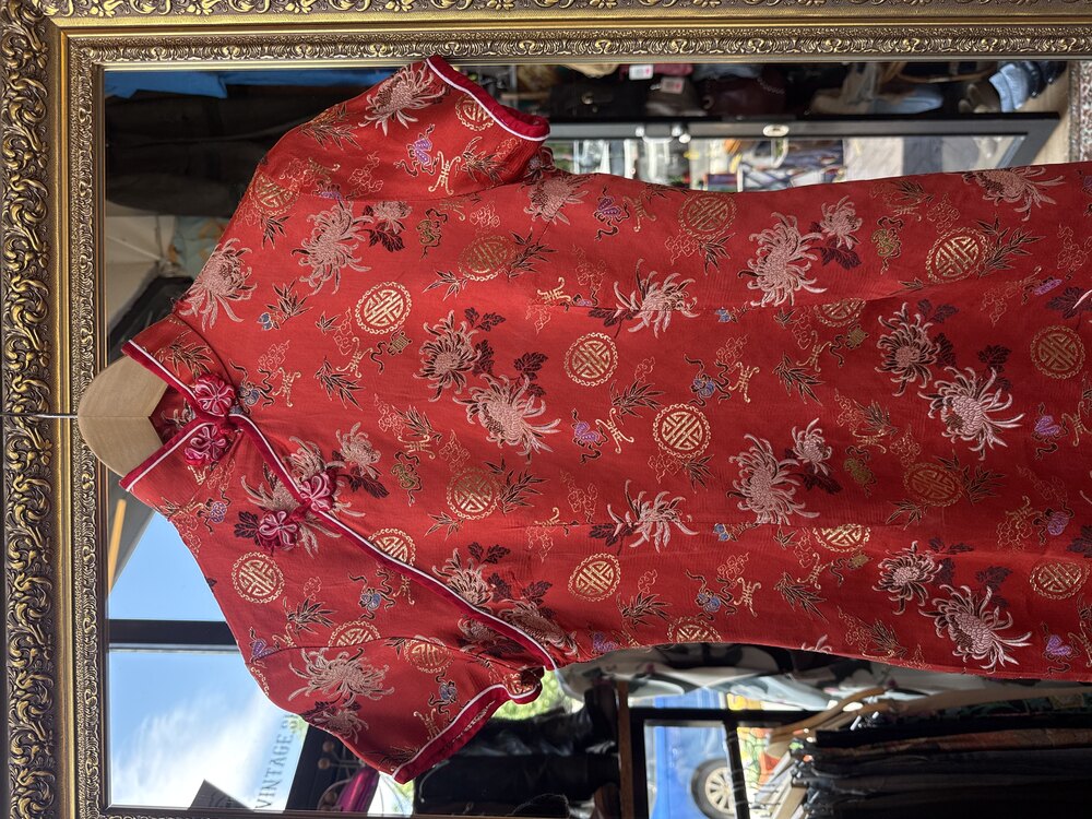 80's Shanghai Night Silk Dress