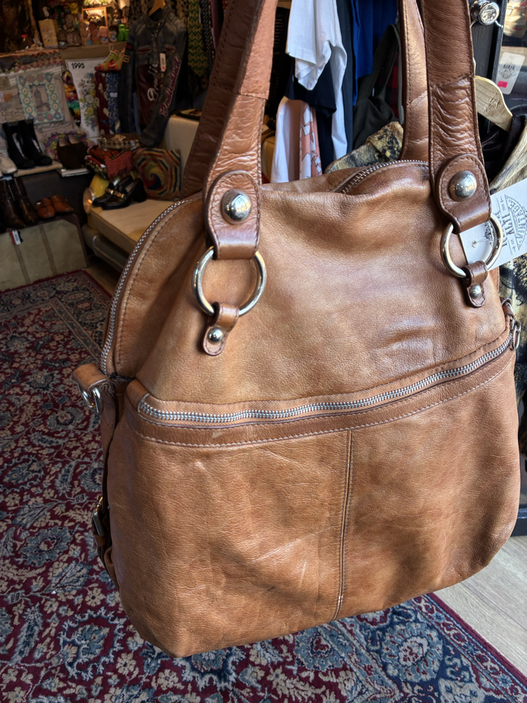 90's Brown Leather Bag