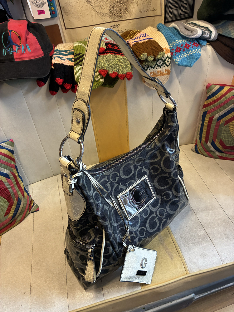 Y2K Guess G-Logo Hobo Bag — Chrome Dreams