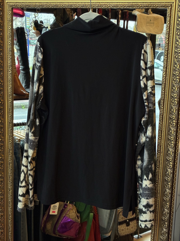 Y2K Black D2 Blouse