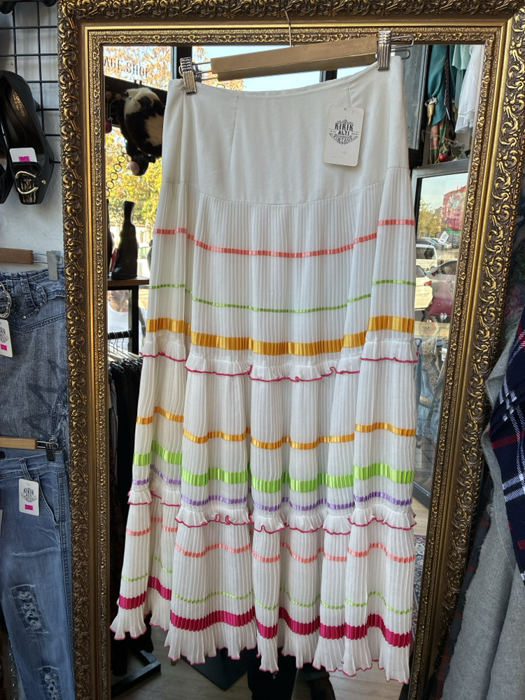 90's Color&Fun Maxi Skirt