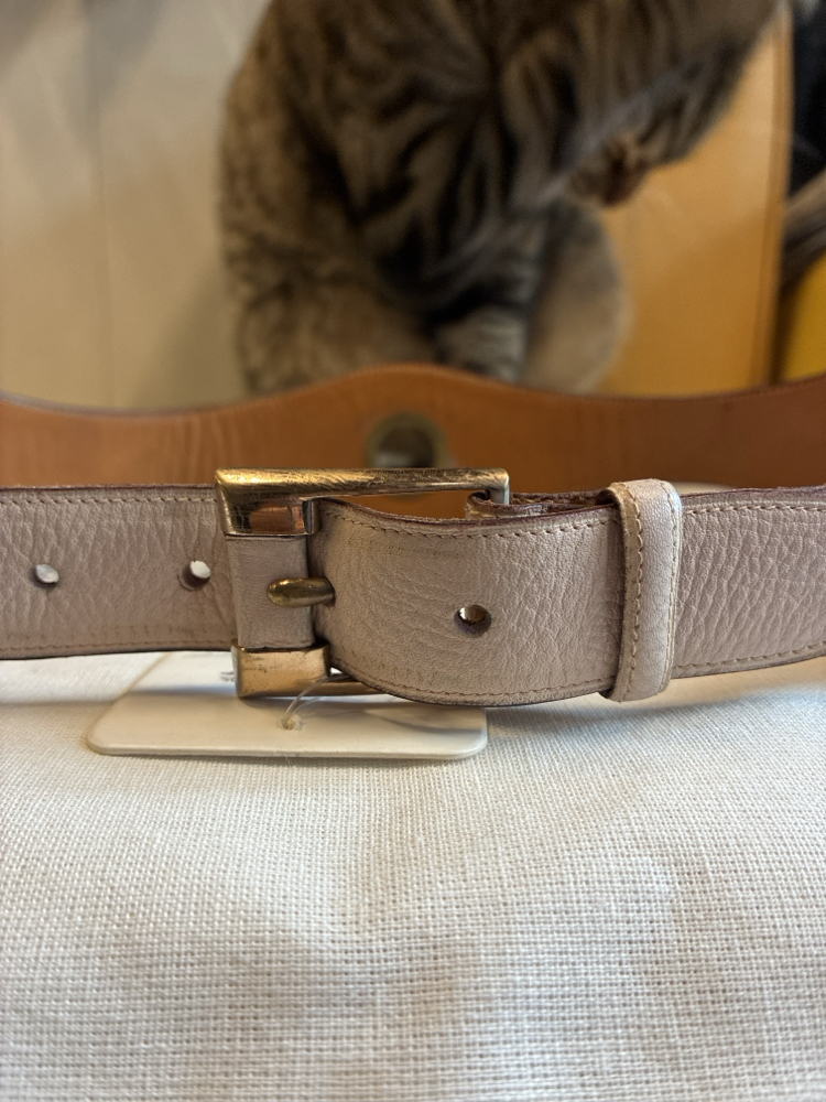 Dream Pink Leather Belt