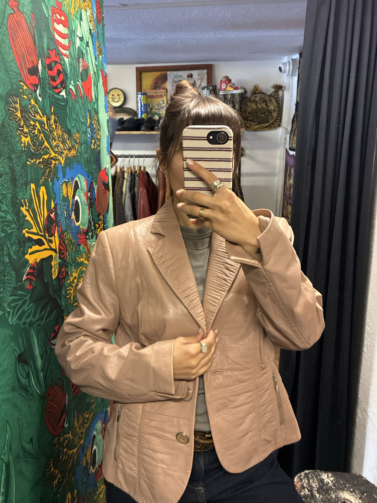 Gerry Weber Dream Pink Leather Jacket