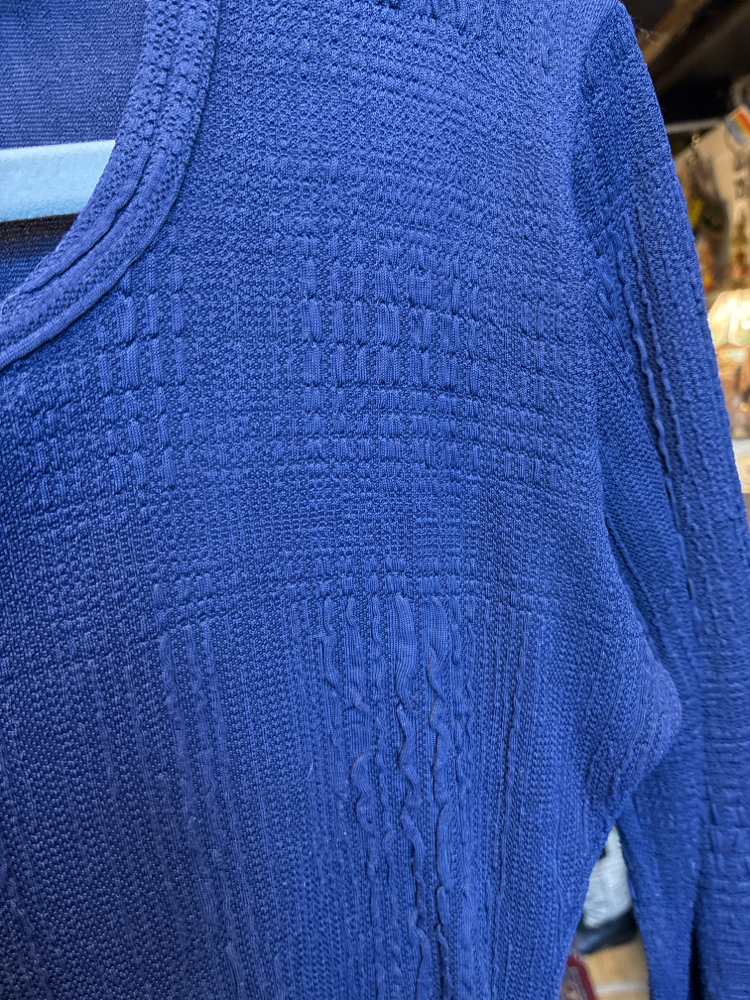 80’s Chara de Charme Textured Knit Bodysuit — Paris