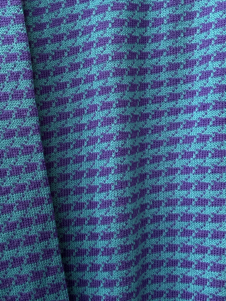 90's Electric Blue & Purple Knit