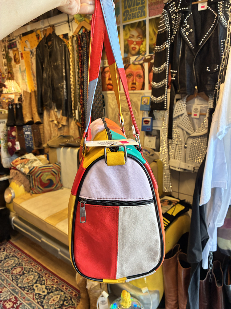 90's Colorful Leather Bag