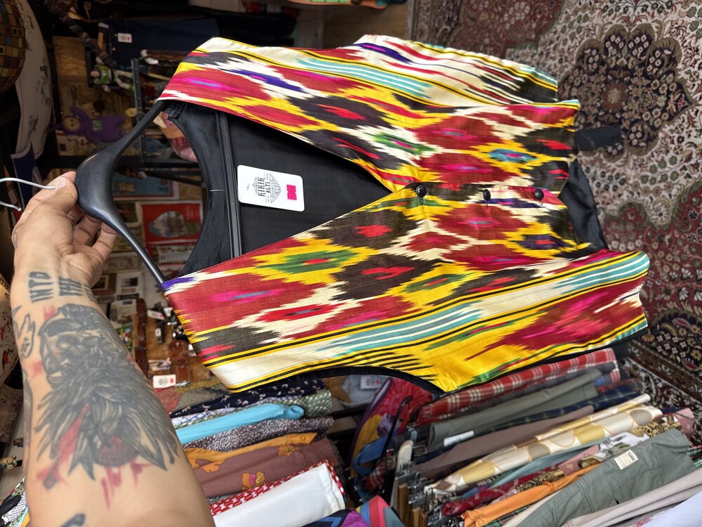 Ikat Mirage Silk Vest