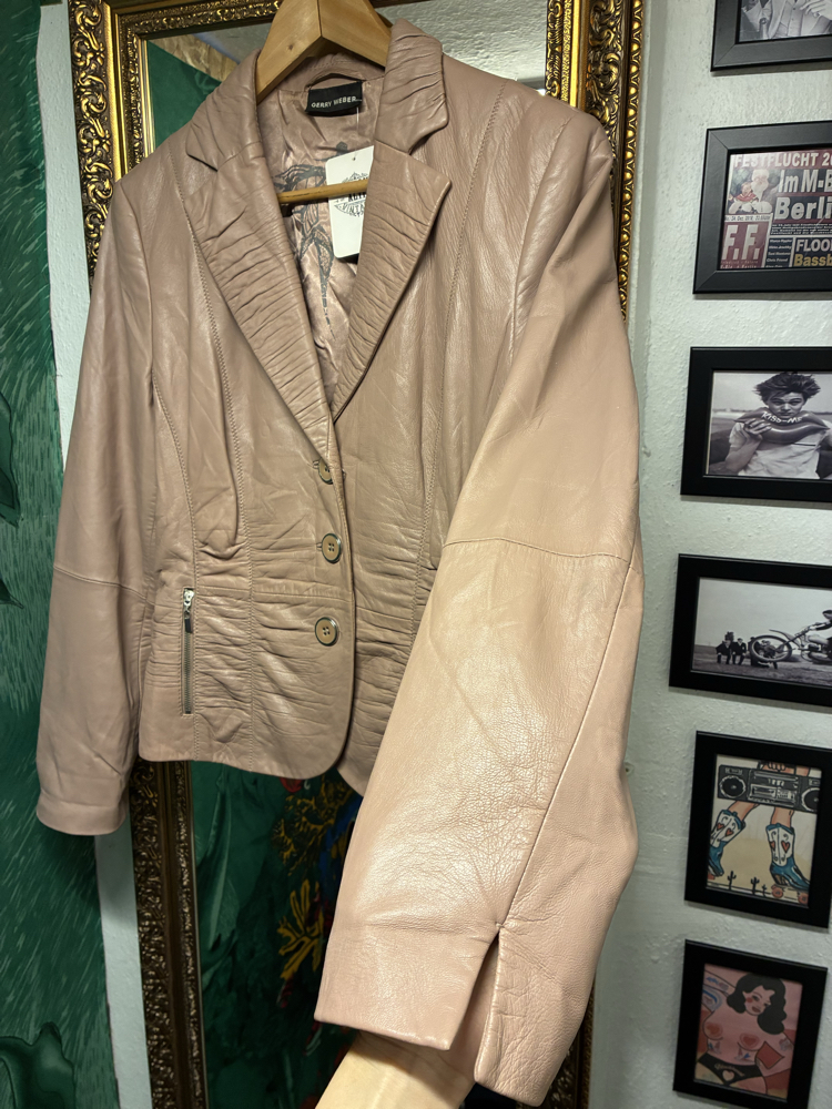 Gerry Weber Dream Pink Leather Jacket