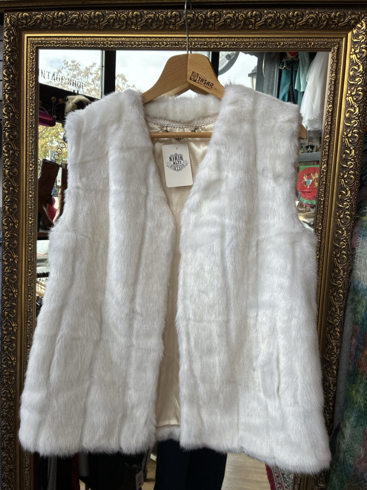 80's Faux Fur Vest