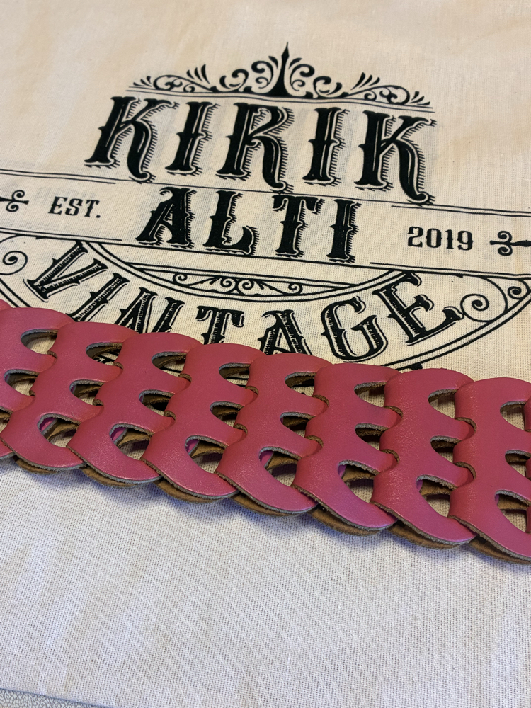 Pink Leather Corco Belt