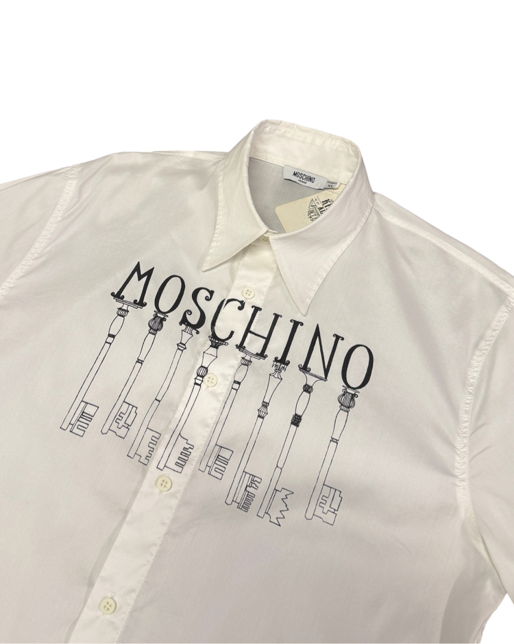 Moschino Jeans Key Graphic White Shirt
