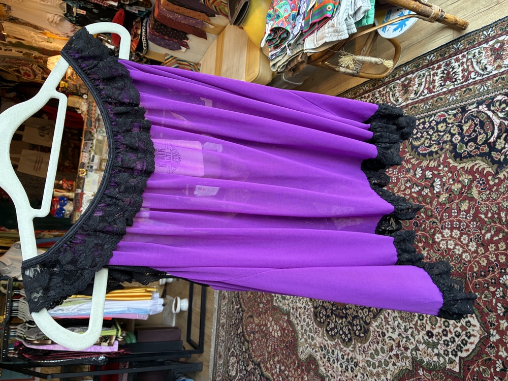 Y2K Purple Lace Babydoll — Midnight Allure