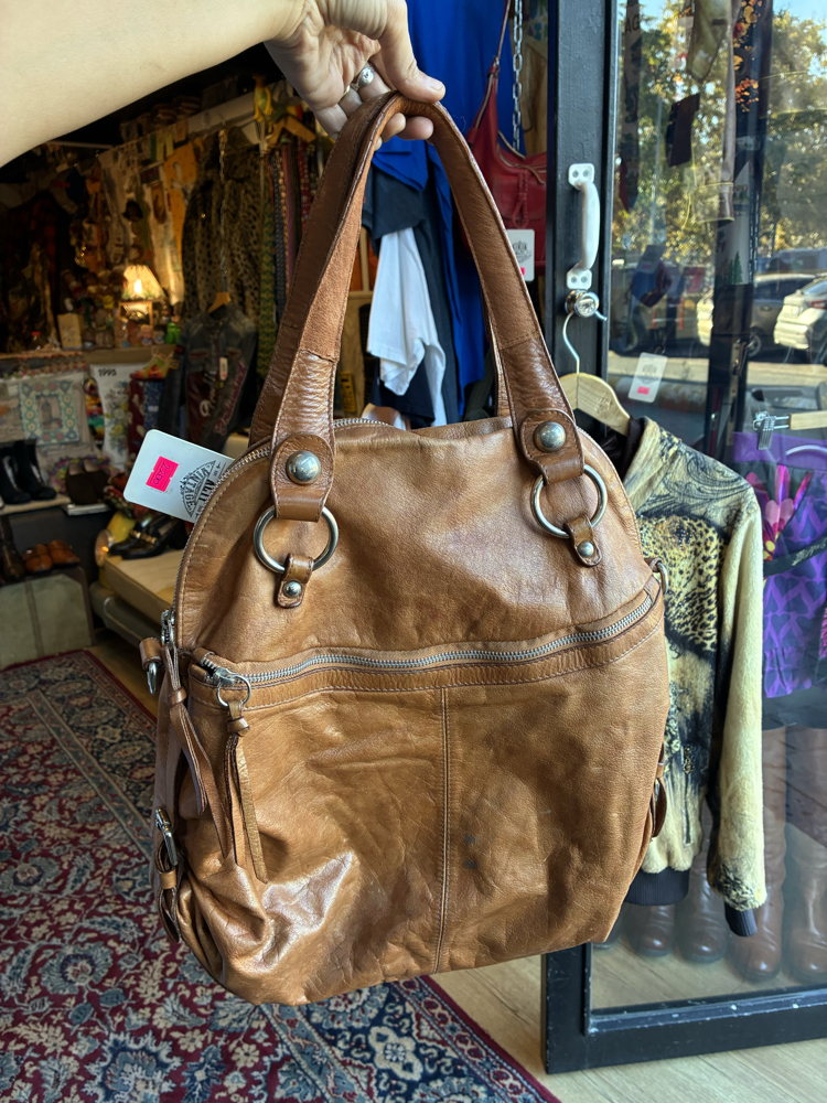 90's Brown Leather Bag