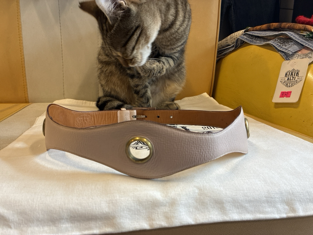 Dream Pink Leather Belt
