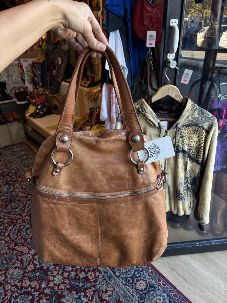 90's Brown Leather Bag
