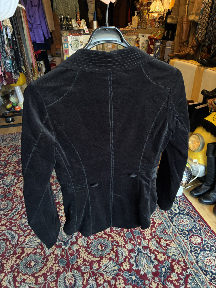 80's NOIR Black Velvet Jacket