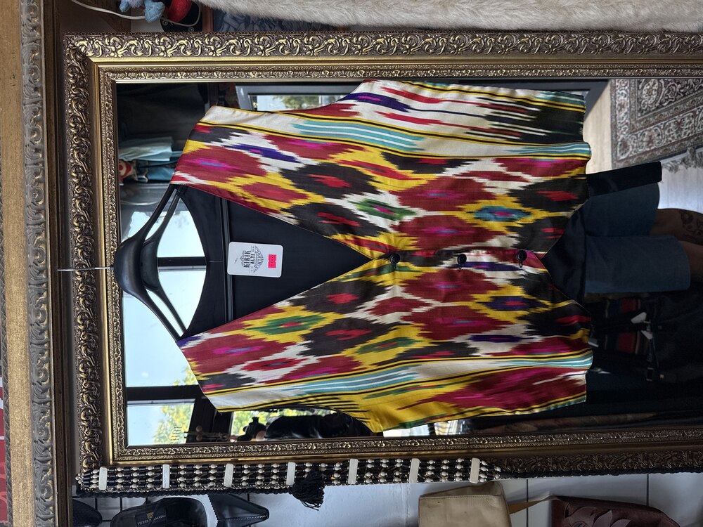 Ikat Mirage Silk Vest