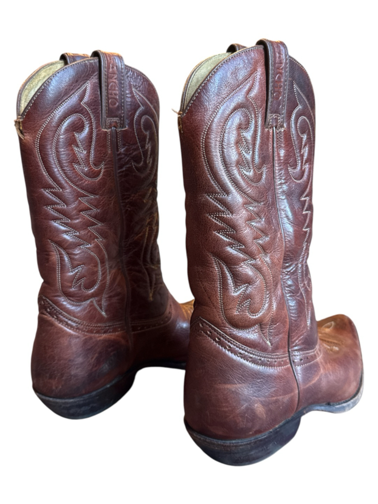 80s Sancho Leather Western Cowboy Boots