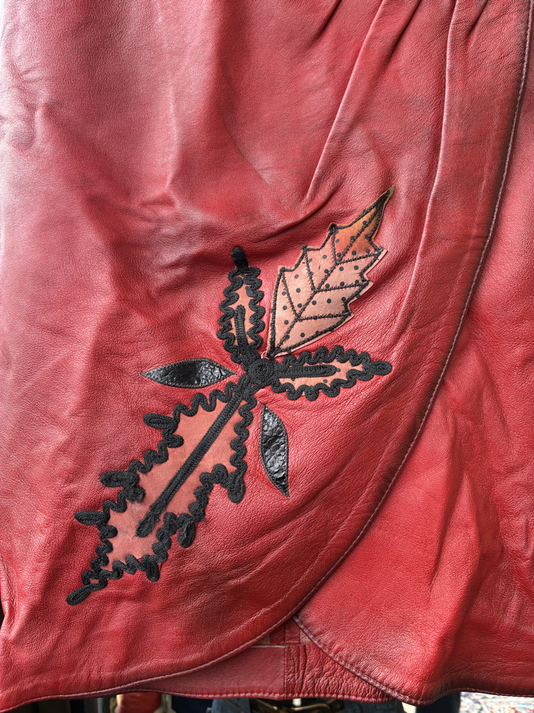 Red Bellion Leather Skirt