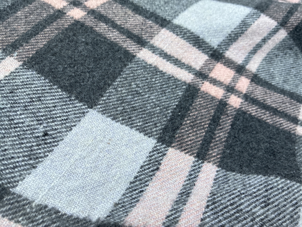 90’s Wool Plaid Maxi Skirt