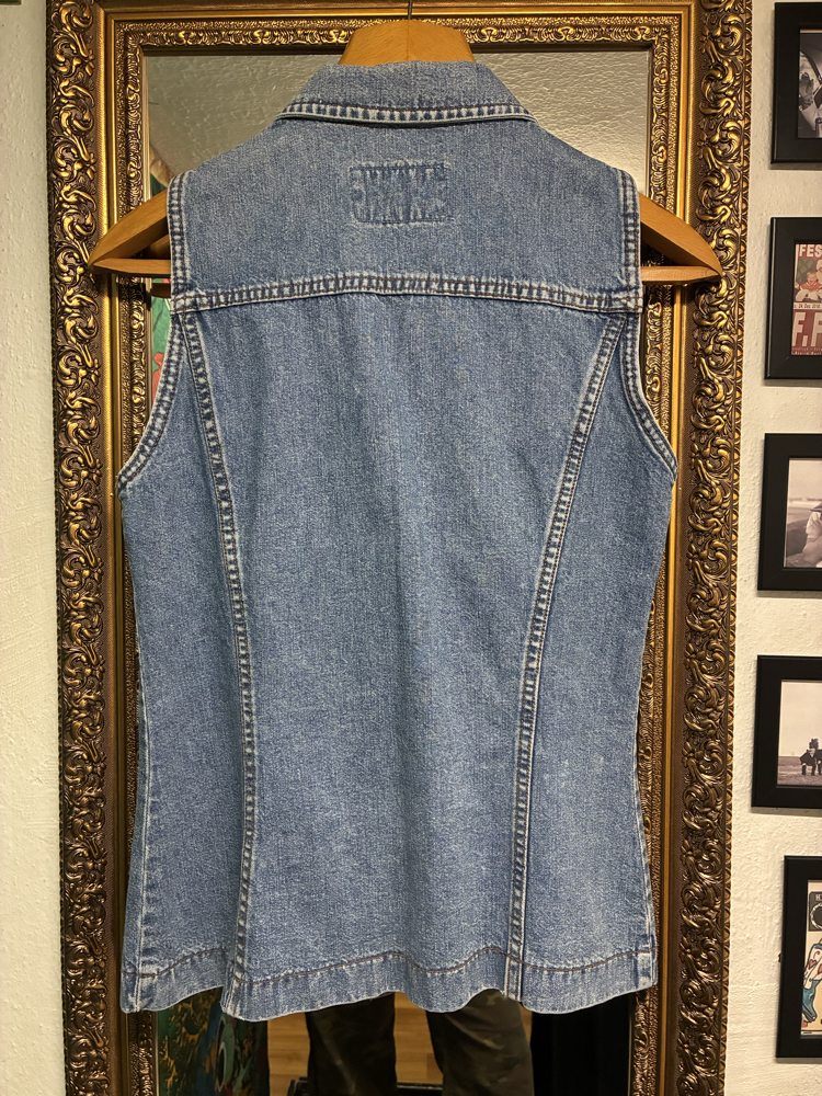 90's Blue System Denim Vest