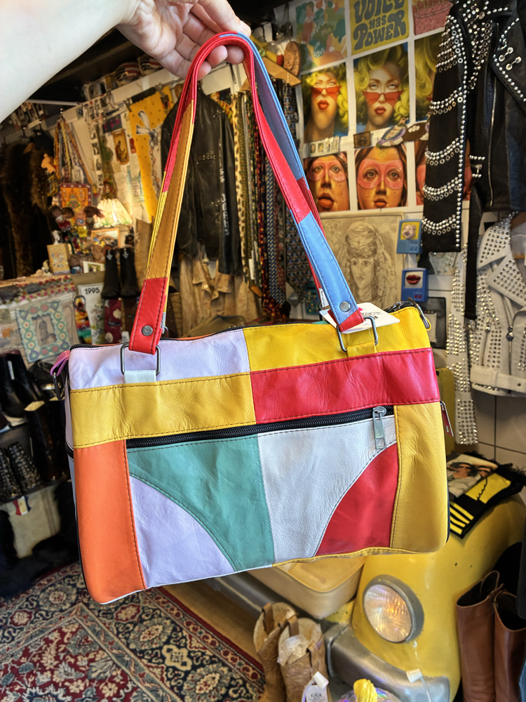 90's Colorful Leather Bag