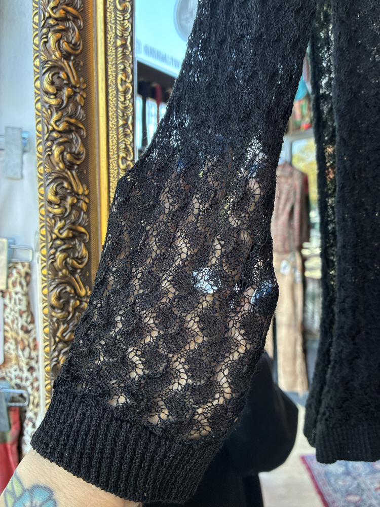 Black Lace Cardigan