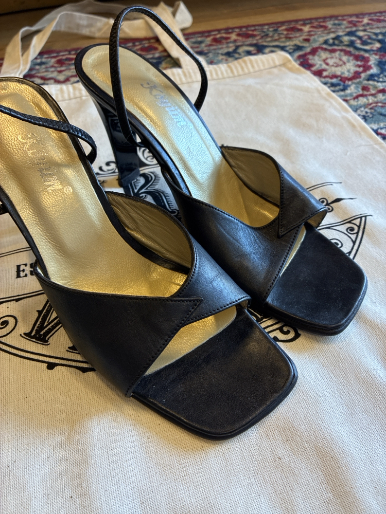 80's Black Mules
