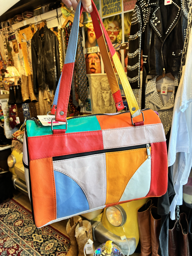 90's Colorful Leather Bag