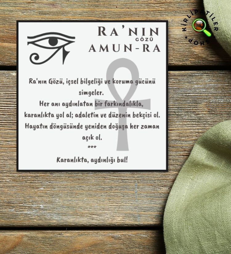 KirliPatiler Epoksi RA'nun Gözü (Amun Ra) Araç Aksesuarı, Araç Ayna Aksesuarı
